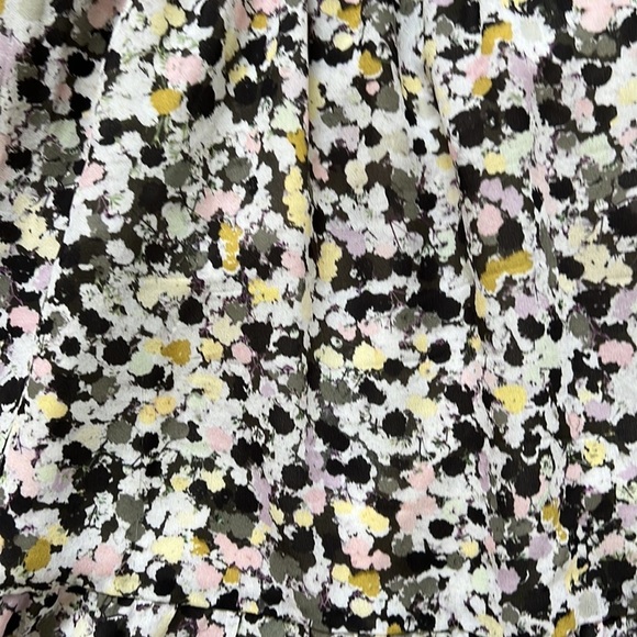 Theory Graphic Silk Drawstring Mini Dress - Picture 4 of 10